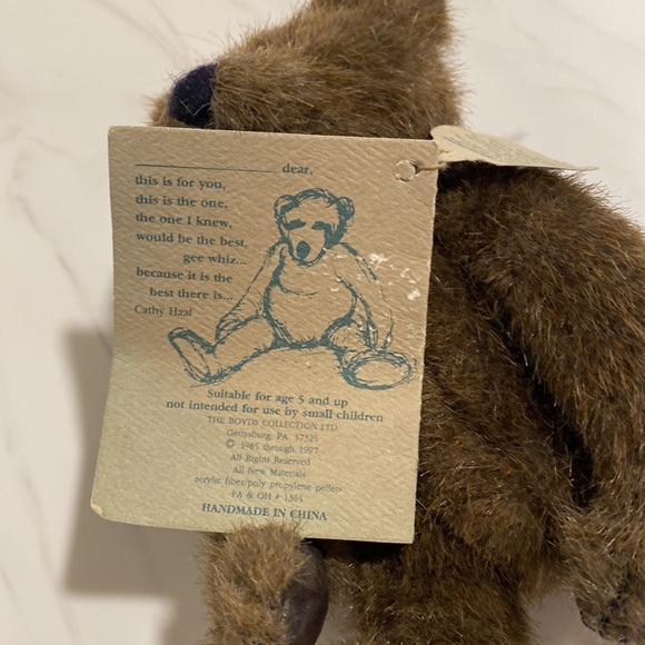 NWT attached Boyds Bears Humboldt #5840-05.Winner of the Golden Teddy Award - Picture 5 of 8